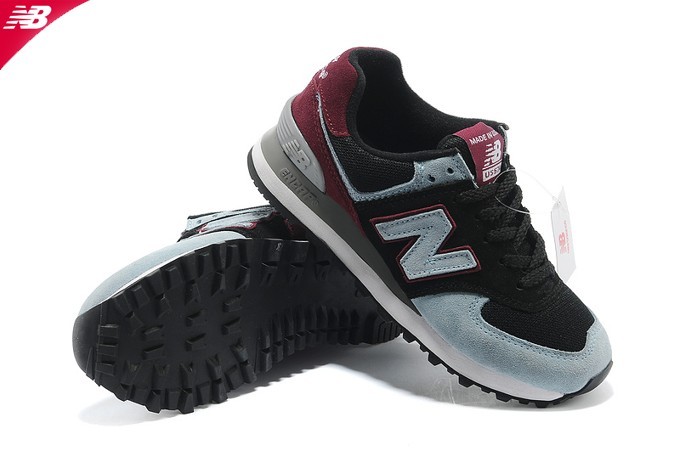 new balance 574 bordeaux et noir